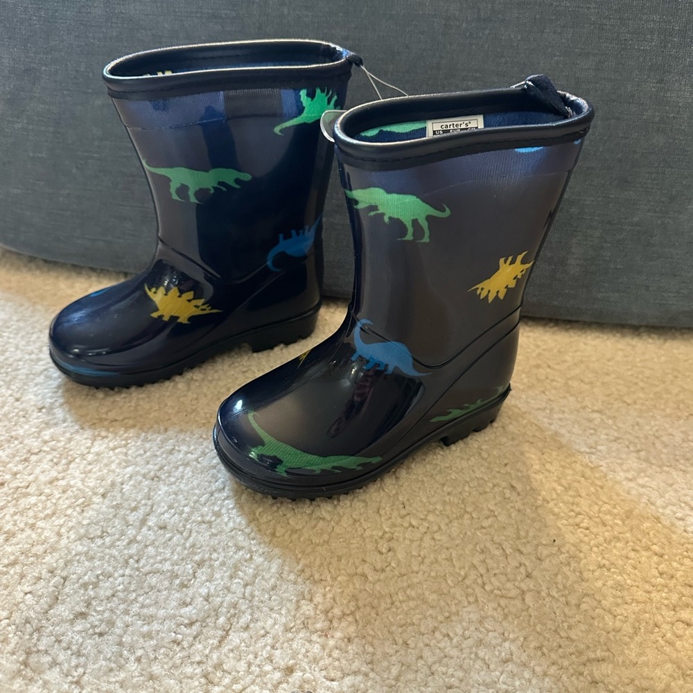 Toddler Dinosaur Rain Boots - Size 6